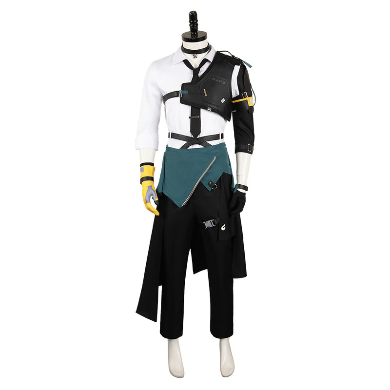 Zenless Zone Zero Game Asaba Harumasa White Outfit Party Carnival Halloween Cosplay Costume