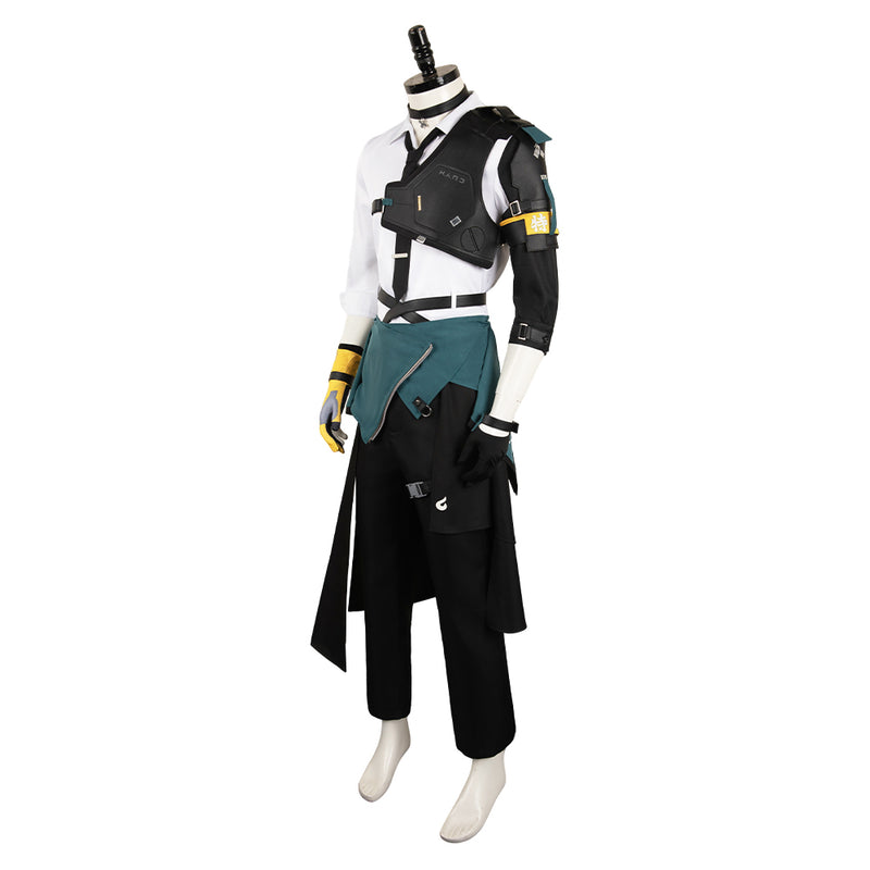 Zenless Zone Zero Game Asaba Harumasa White Outfit Party Carnival Halloween Cosplay Costume