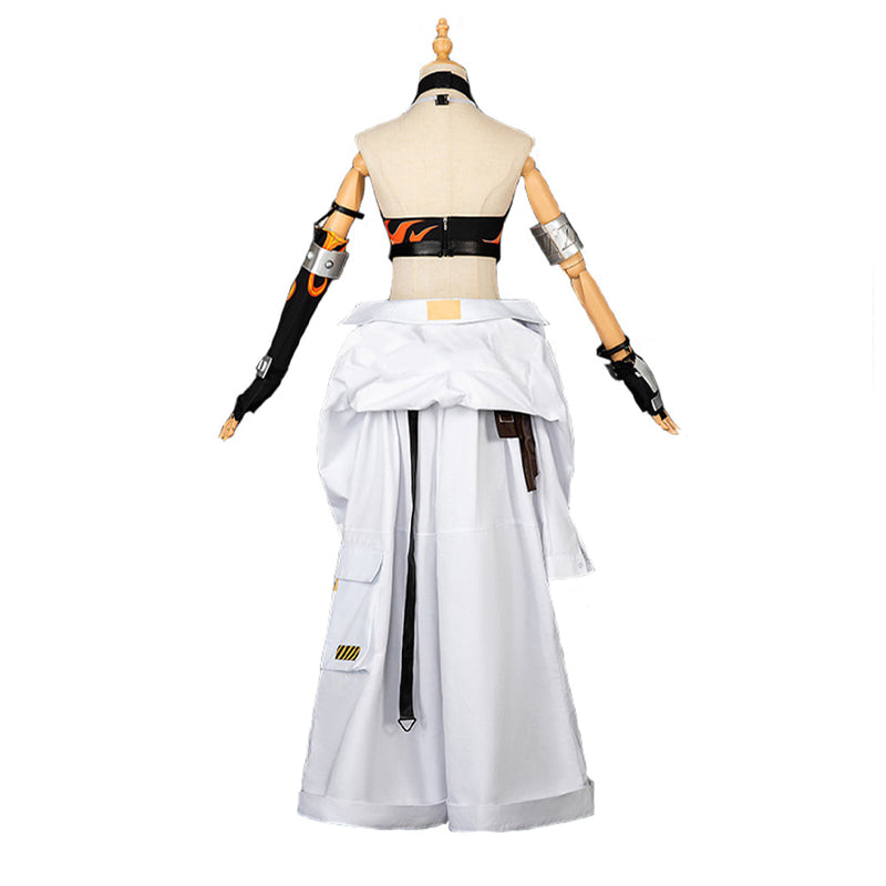 Zenless Zone Zero Game Koleda Belobog Women White Oufit Party Carnival Halloween Cosplay Costume