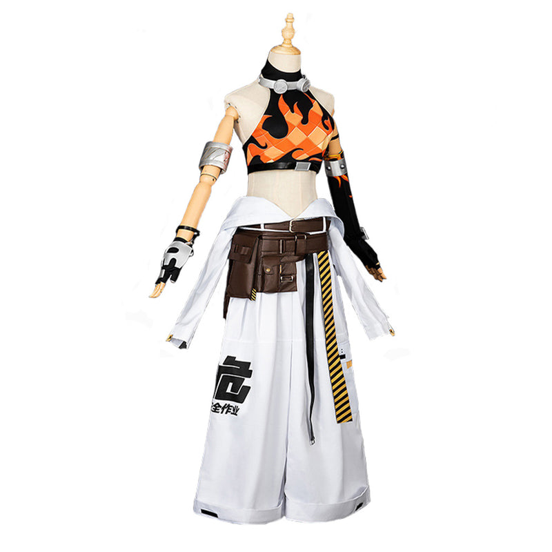 Zenless Zone Zero Game Koleda Belobog Women White Oufit Party Carnival Halloween Cosplay Costume