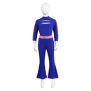 Zombies 4: Dawn of the Vampires Addison Wells Kids Children Blue Outfit Cosplay Costume