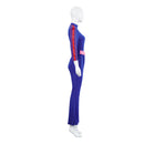 Zombies 4: Dawn of the Vampires Addison Wells Women Blue Top Pants Set Cosplay Costume