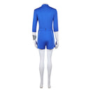 Zombies 4: Dawn of the Vampires Addison Wells Women Blue Top Shorts Set Cosplay Costume