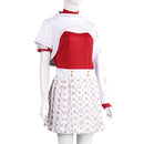 Zombies 4: Dawn of the Vampires Addison Wells Women White Dress Set Cosplay Costume