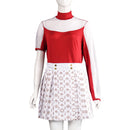 Zombies 4: Dawn of the Vampires Addison Wells Women White Dress Set Cosplay Costume