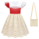 Zombies 4: Dawn of the Vampires Nova Kids Children Red Dress Cosplay Costume