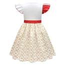 Zombies 4: Dawn of the Vampires Nova Kids Children Red Dress Cosplay Costume