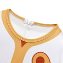 Zombies 4: Dawn of the Vampires Zed Kids Children White Jumpsuit Cosplay Costume