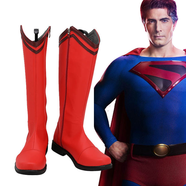 Crisis on Infinite Earths Clark Kent Cosplay Shoes