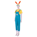 Animal Crossing: New Horizons-Zipper T. Bunny Men T-shirt Overalls Outfits Halloween Carnival Costume Cosplay Costume