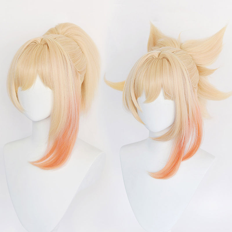 Genshin Impact Yoimiya Heat Resistant Synthetic Hair Carnival Halloween Party Props Cosplay Wig
