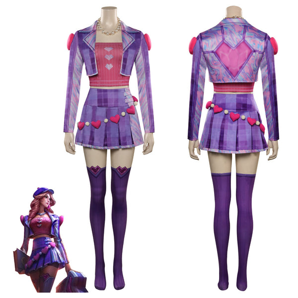 League of Legends LOL-Caitlyn Kiramman Cosplay Costume Outfits Halloween Carnival Party Suit