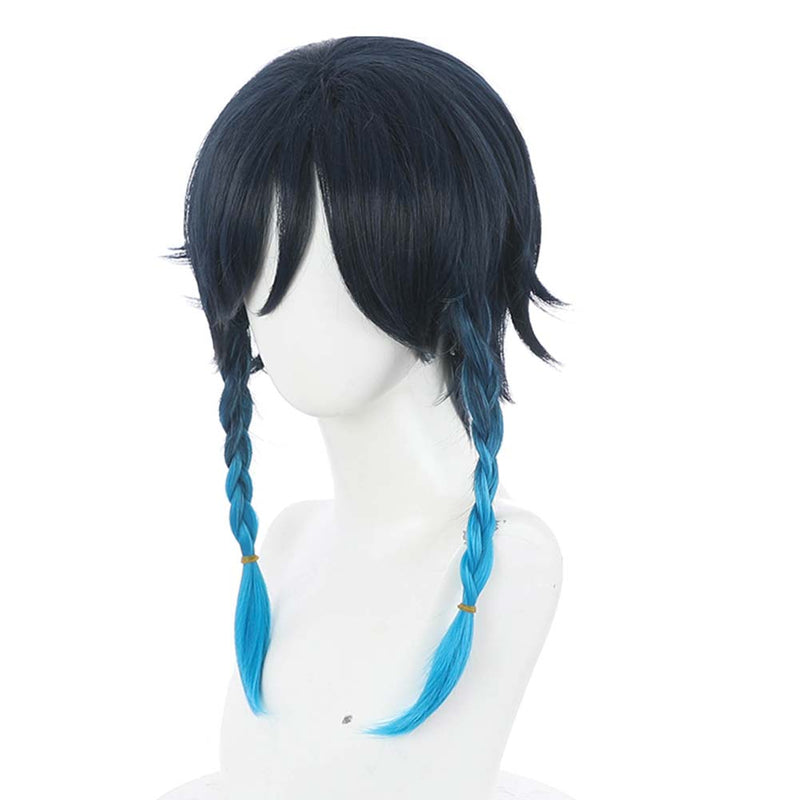 Game Genshin Impact Venti Heat Resistant Synthetic Hair Carnival Halloween Party Props Cosplay Wig