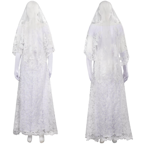 Ghost House Ghost Bride Outfits Halloween Carnival Party Cosplay Costume