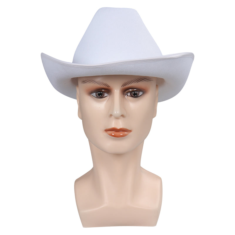 Barbie Movie Ken Cowboy White Hat Cap Halloween Cosplay Accessories