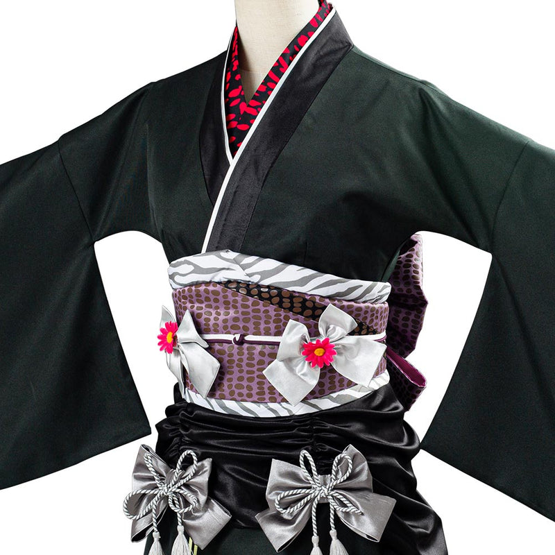 Final Fantasy VII:7 Remake the Honeybee Inn Tifa Lockhart Exotic Kimono Gown Dress Cosplay Costume