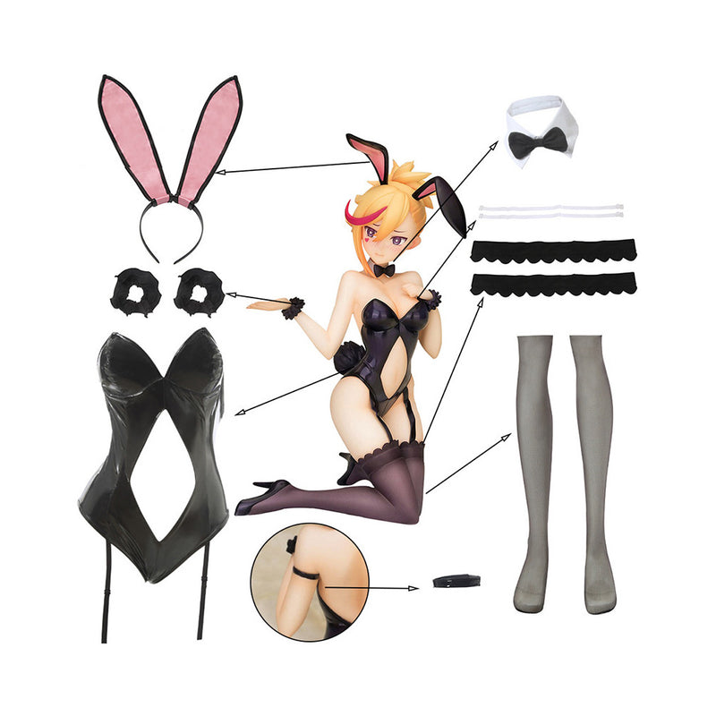 Muse Dash Rin Bunny Girls Jumpsuit Outfits Halloween Carnival Suit Cosplay Costume