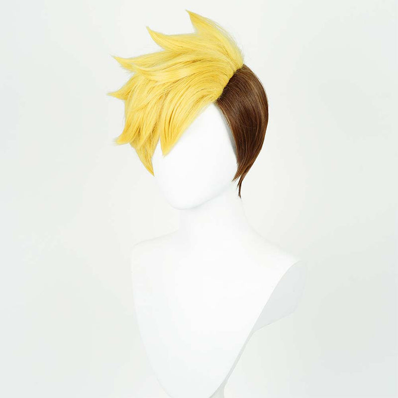 Vash the Stampede Cosplay Wig Heat Resistant Synthetic Hair Carnival Halloween Party Props