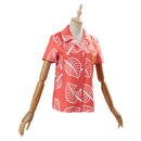 Isabelle Women Red Short Sleeve Shirts Top Cosplay Costume