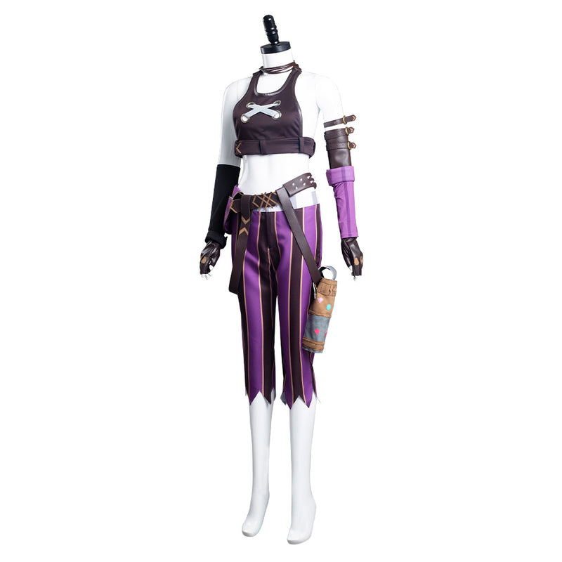 League of Legends LoL Jinx Uniform Outfits Halloween Carnival Suit Cosplay Costume
