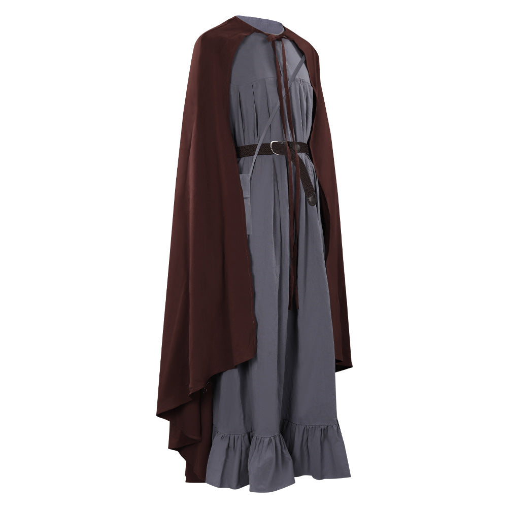 Gandalf Black Long Robe Cloak Outfits Halloween Carnival Suit Cosplay