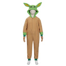 Baby Yoda Jumpsuit Sleepwear Pajams Outfits Halloween Cosplay Costume for Kids Children