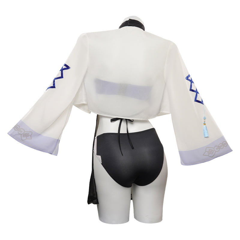 Genshin Impact Yelan Swimsuit Cosplay Costume Halloween Carnival Party Disguise Suit