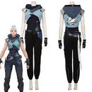 Valorant Jett Cosplay Costume Halloween Jumpsuit Outfit Cosplay Costume