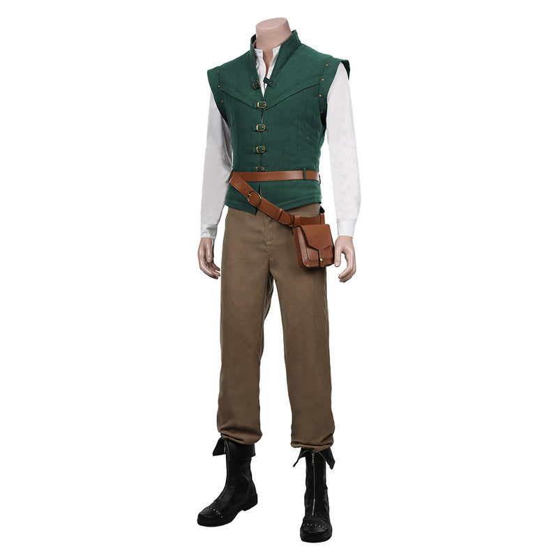 Flynn Rider Vest Shirt Outfits Halloween Carnival Suit Cosplay Costume