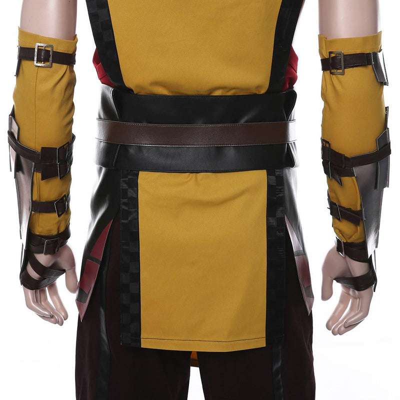 Mortal Kombat 11 Scorpion Outfit Halloween Carnival Suit Cosplay Costume