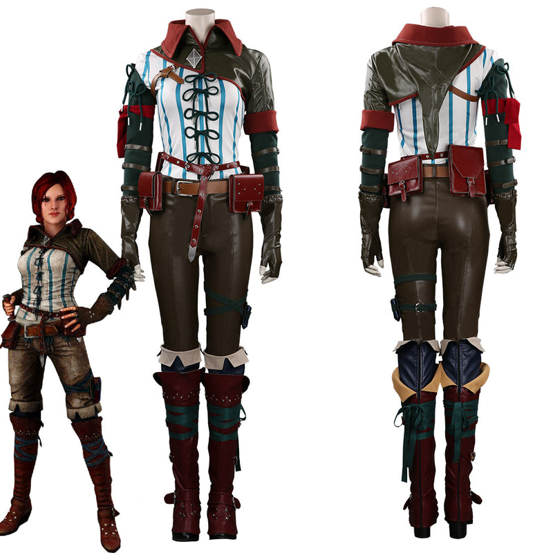 The Witcher Triss Merigold Outfits Halloween Carnival Suit Cosplay Costume