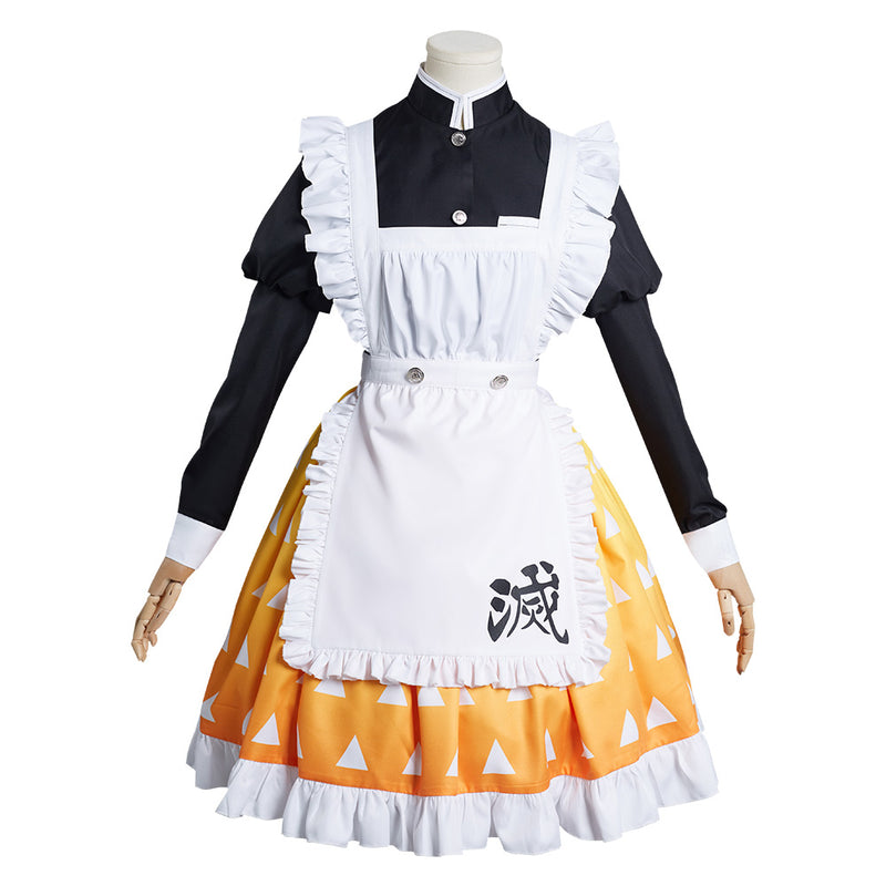 Agatsuma Zenitsu Maid Dress Re-creation Design Cosplay Costume