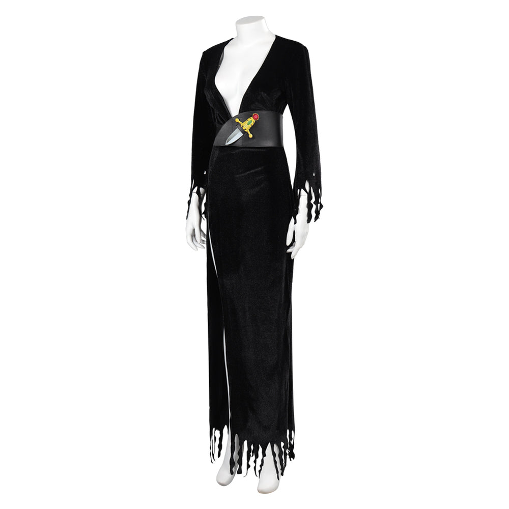Elvira Mistress of the Dark Elvira Black Dress Outfits Halloween Carn