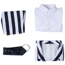 Beetlejuice Kids Children Striped Uniform Pants Halloween Carnival Suit Cosplay Costume
