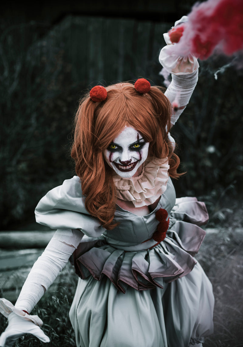 Women It Pennywise Horror Pennywise The Clown Costume Bishoujo Ver. Cosplay Costume Women It Pennywise Horror Pennywise The Clown Costume Bishoujo Ver. Cosplay Costume
