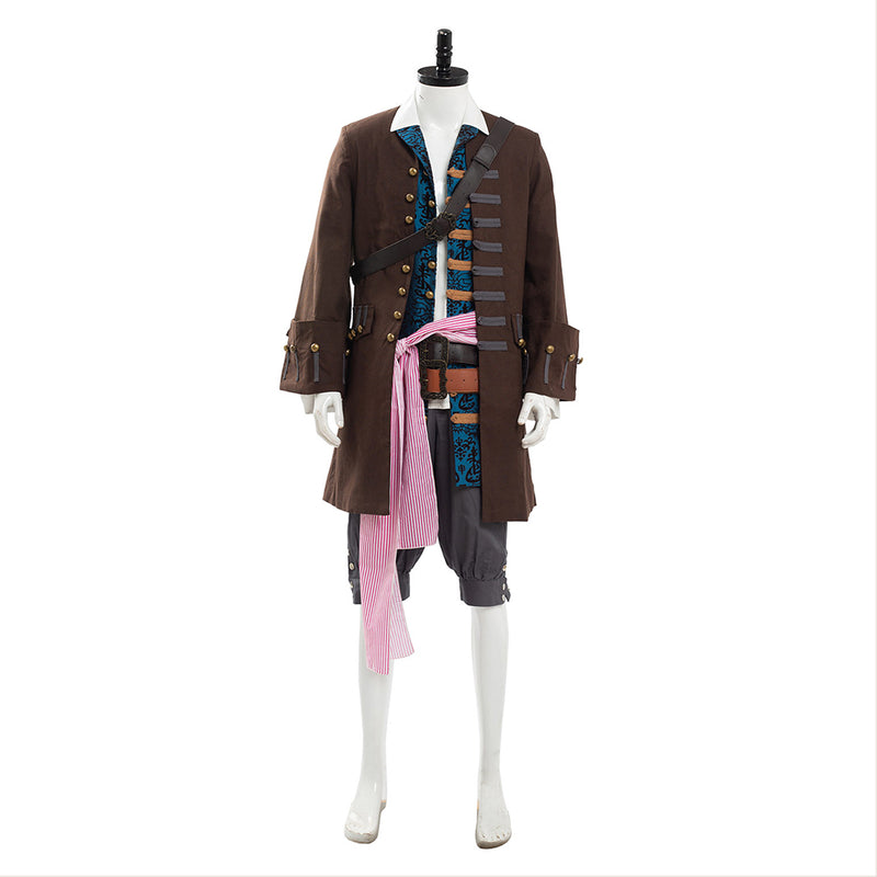Pirates of the Caribbean 5: Jack Sparrow Costume Set Cosplay Costume
