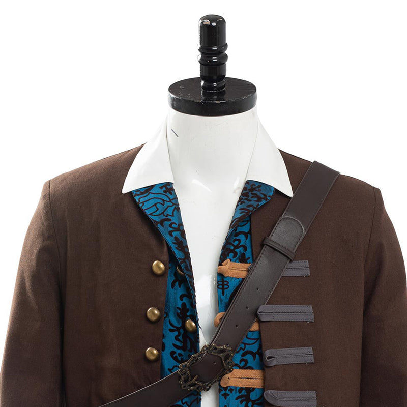 Pirates of the Caribbean 5: Jack Sparrow Costume Set Cosplay Costume