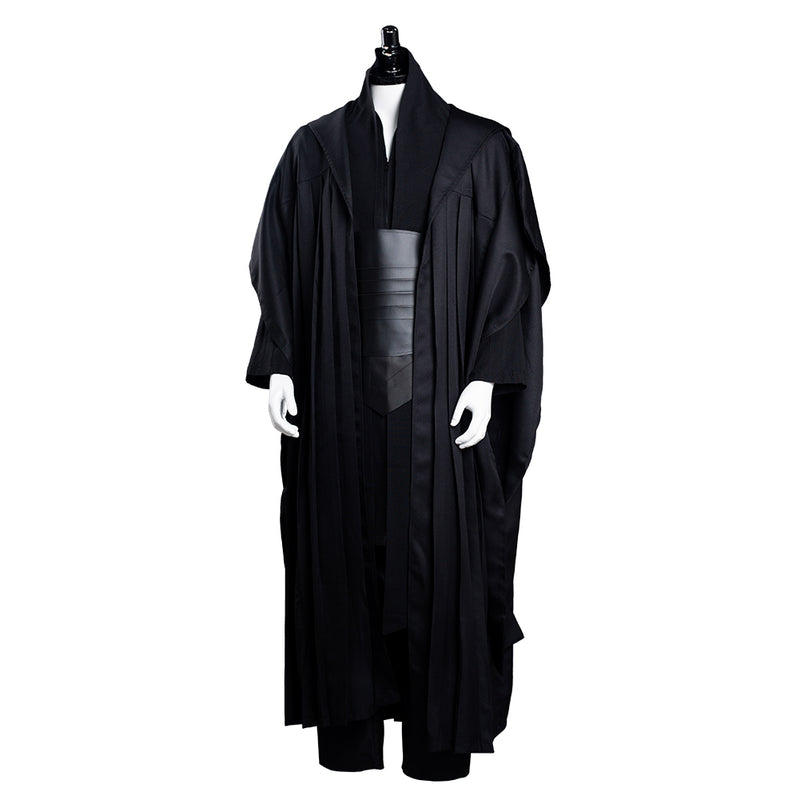 SW Darth Maul Tunic Black Robe Cosplay Costume