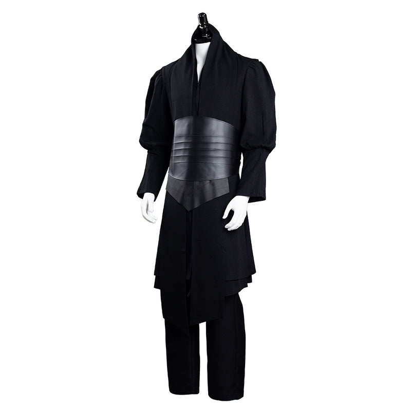 SW Darth Maul Tunic Black Robe Cosplay Costume