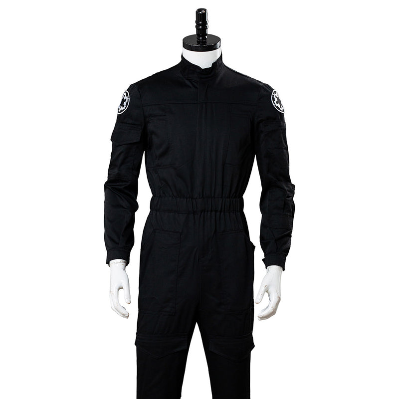 Imperial Tie Fighter Pilot Black flightsuit uniform jumpsuit Cosplay Costume