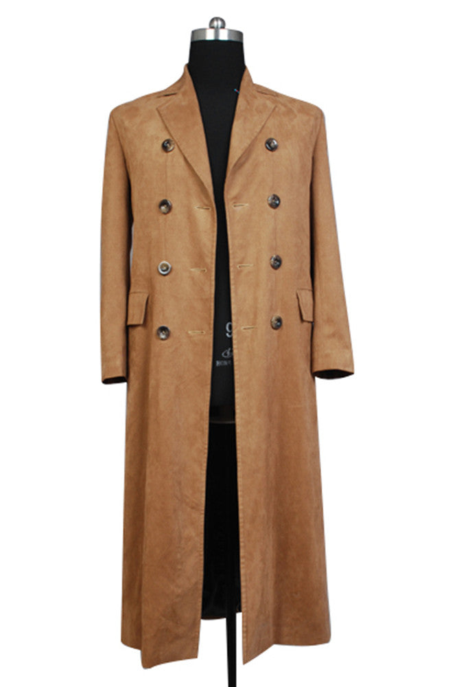 Doctor Who Dr. Brown Long Trench Coat Suit Cosplay Costume