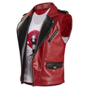 Tr Men Red Vest 2 Pecices Outfits Halloween Carnival Suit Cosplay Costume