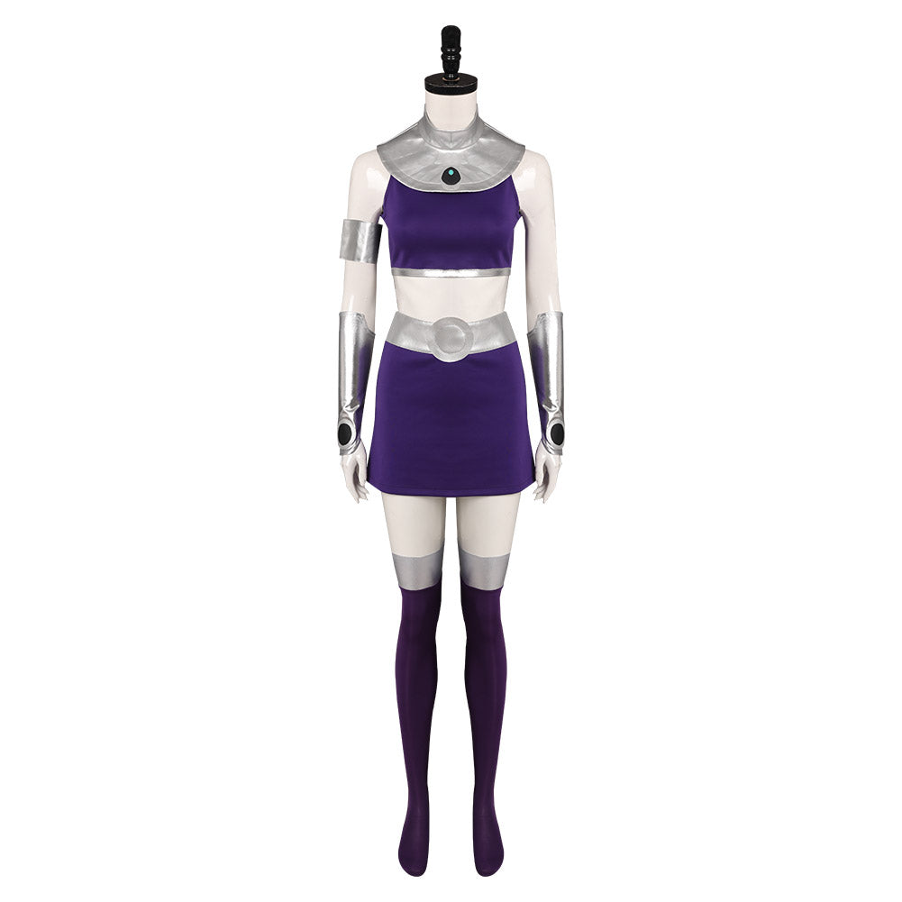 Teen Titans Starfire Cosplay Costume Dress Outfits Halloween Carnival