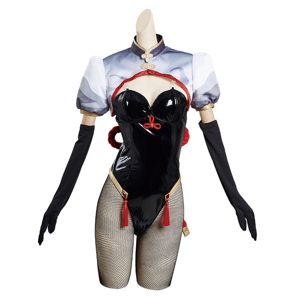 Genshin Impact Shen He Bunny Girls Original Design Cosplay Costume - Cossky®