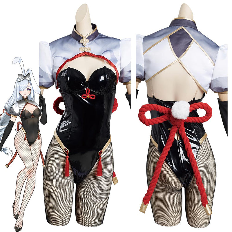 Genshin Impact Shen He Bunny Girls Original Design Cosplay Costume - Cossky®