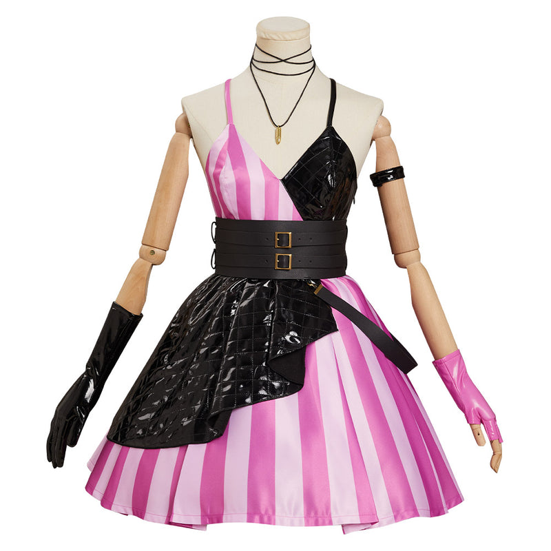 LoL Jinx Original Design Cosplay Costume Goth Lolita Dress Outfits-cossky®