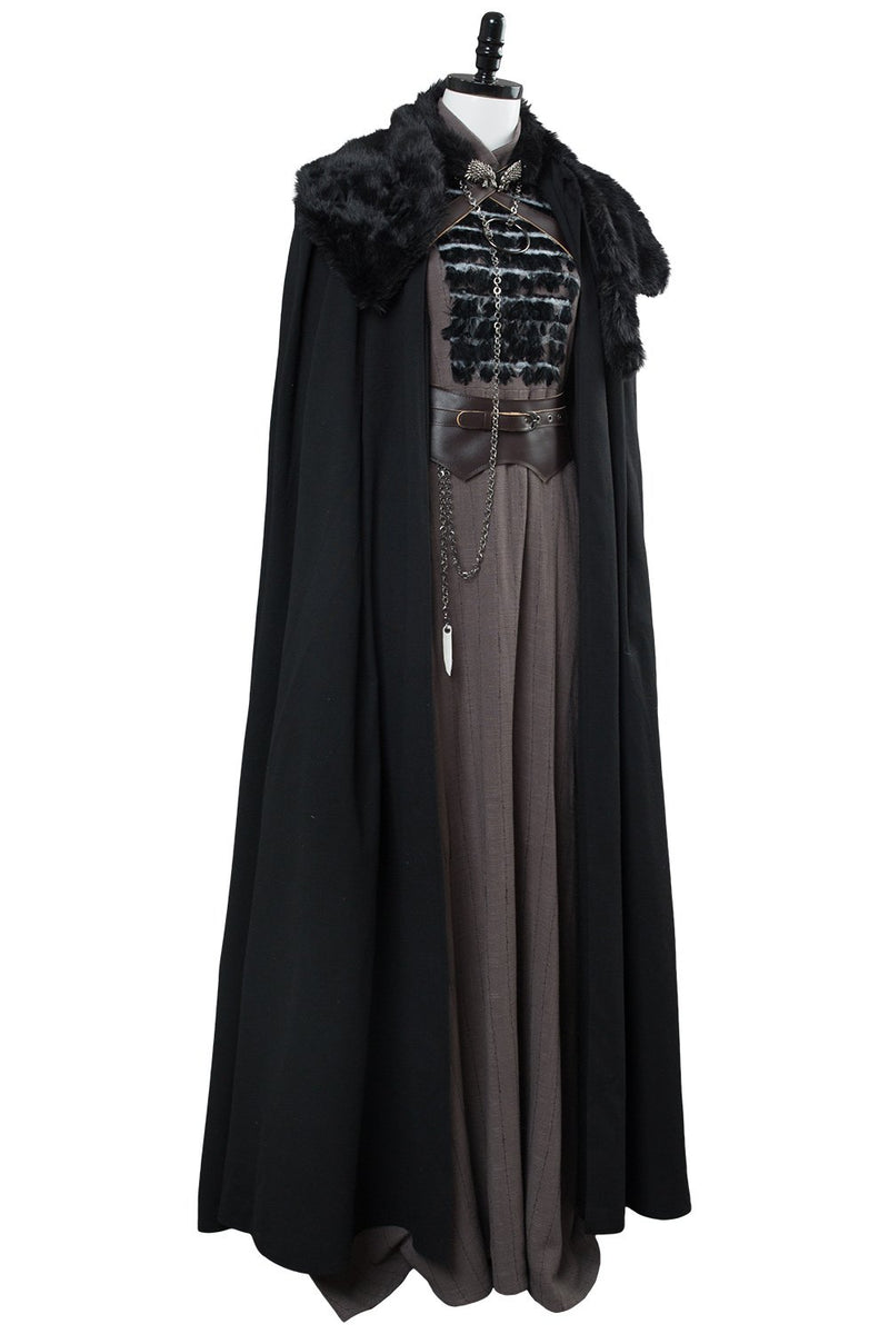 Game of Thrones Sansa Stark Outfit Cosplay Costume GOT Women Halloween Costume