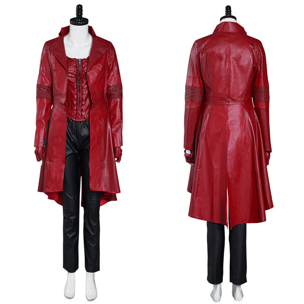 Captain America: Civil War Scarlet Witch Wanda Outfit Cosplay Costume