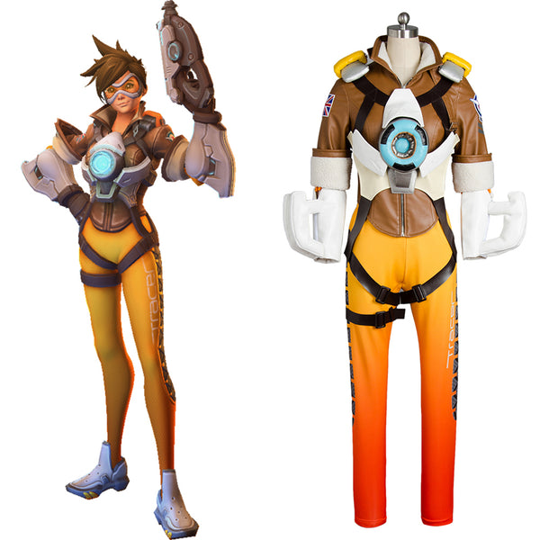 Overwatch Tracer Lena Oxton Cosplay Costume