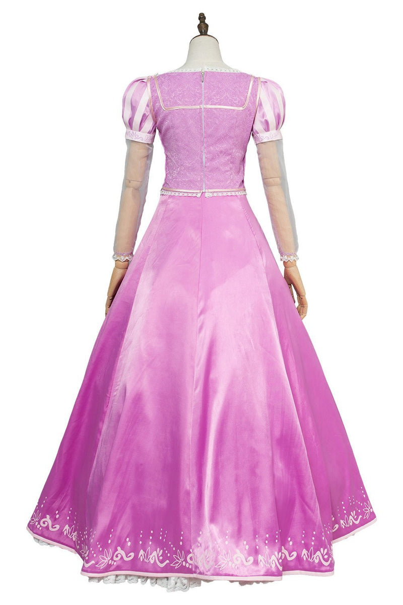Tangled Ever After Rapunzel Pink Dress Halloween Carnival Suit Cosplay Costume